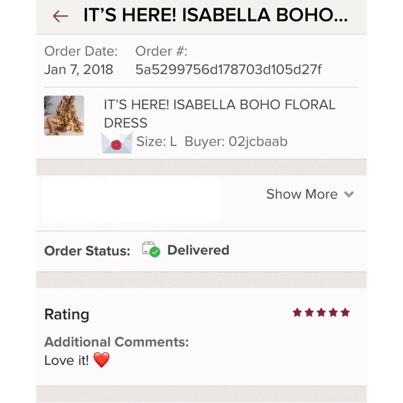 boho floral dress - Picture 7 of 9